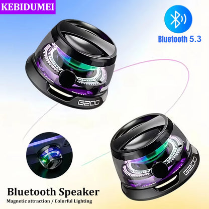Bluetooth 5.3 Speaker Mini Speaker Portable Magnetic Speaker Multifunctional RGB Speaker for PC Macbook XIAOMI HUAWEI Iphone